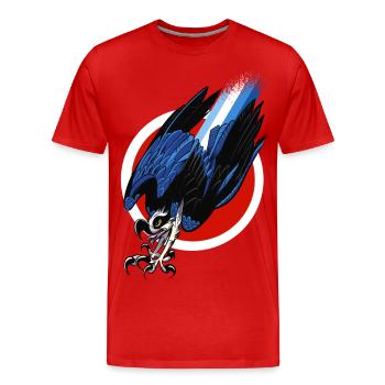 Osprey Turbo Hawk - Men's Premium Organic T-Shirt - red - Front - Damien (186cm)