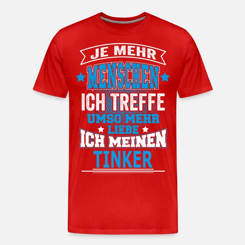 TINKER - Männer Premium Bio T-Shirt - Rot