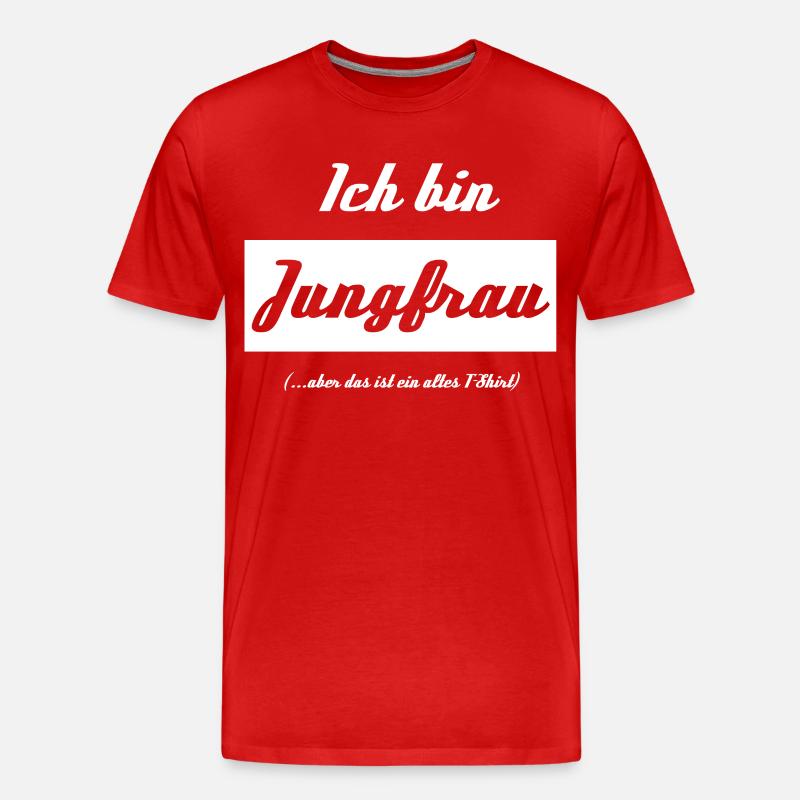 Jungfrau - Männer Premium Bio T-Shirt - Rot