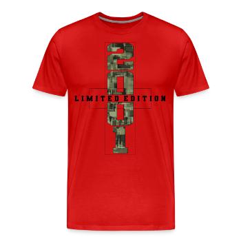 Camouflage 2001 Born Year of birth 2001 Men - Men's Premium Organic T-Shirt - red - Front - Damien (186cm)