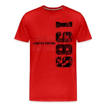 Limited Edition 1989 Year of birth 1989 Birthday - Men's Premium Organic T-Shirt - red - Front - Damien (186cm)