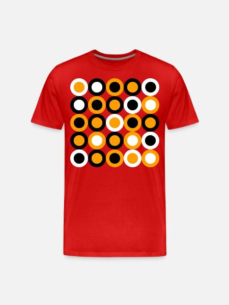 geometric patterns - Men's Premium Organic T-Shirt - red
