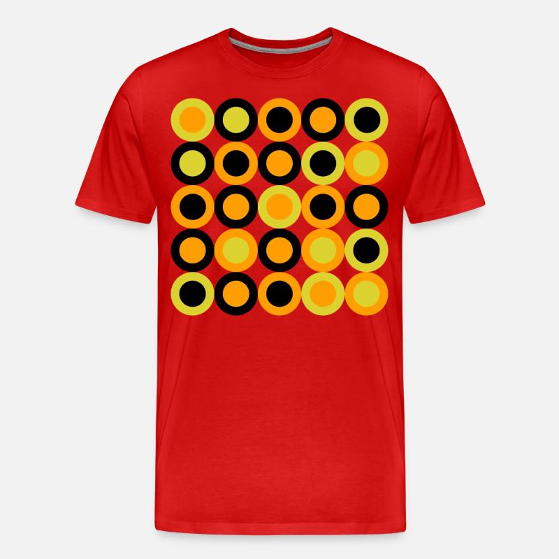 geometric pattern - Männer Premium Bio T-Shirt - Rot