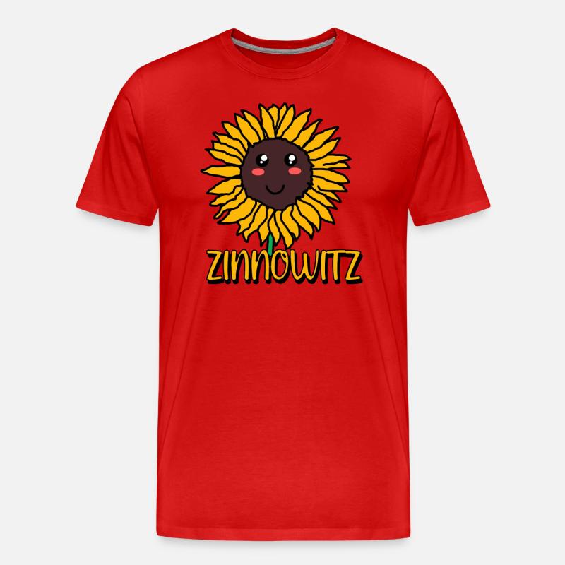 Zinnowitz - Männer Premium Bio T-Shirt - Rot