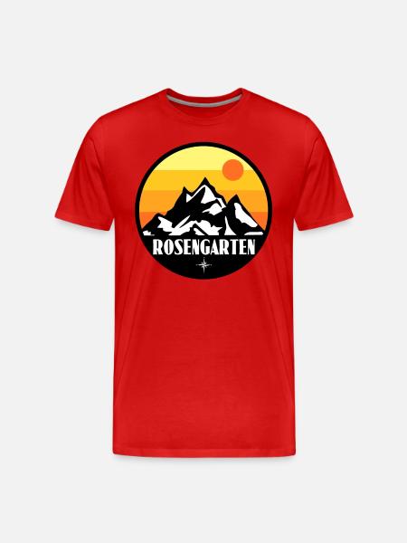 Rosengarten - Männer Premium Bio T-Shirt - Rot