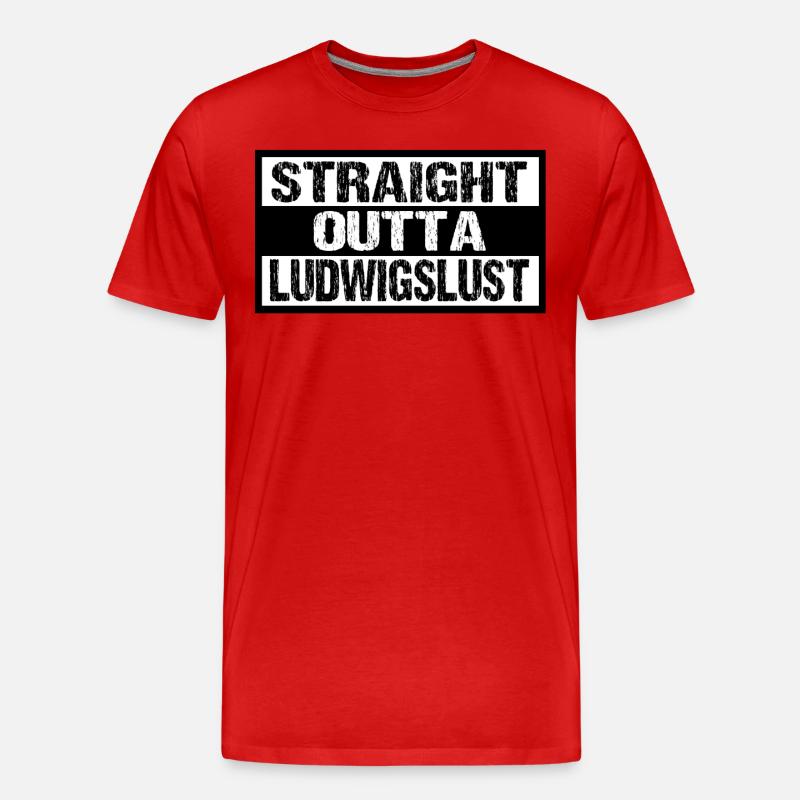 Ludwigslust - Männer Premium Bio T-Shirt - Rot