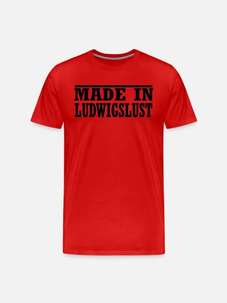 Ludwigslust - Männer Premium Bio T-Shirt - Rot