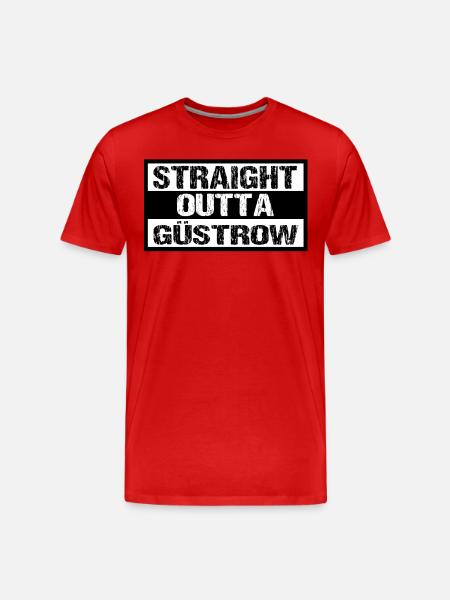 Güstrow - Männer Premium Bio T-Shirt - Rot
