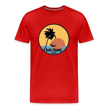 koh chang - Männer Premium Bio T-Shirt - Rot - Vorne - Damien (186cm)