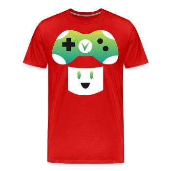 Sauce vigne Vinny - T-shirt bio Premium Homme - rouge - Devant - Damien (186cm)