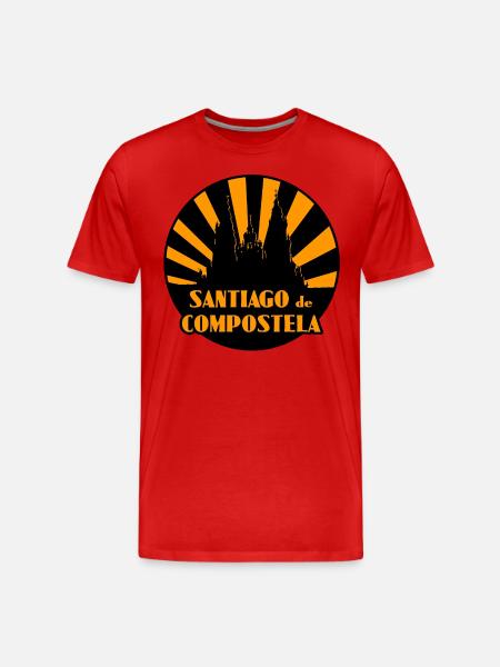 santiago de compostela - Männer Premium Bio T-Shirt - Rot