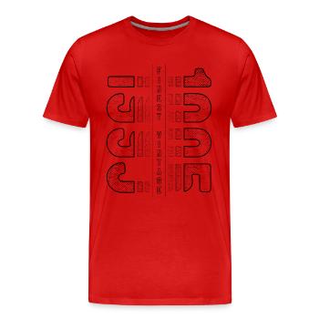 Finest Vintage 1995 Geburtsjahr 1995 Geburtstag - Männer Premium Bio T-Shirt - Rot - Vorne - Damien (186cm)