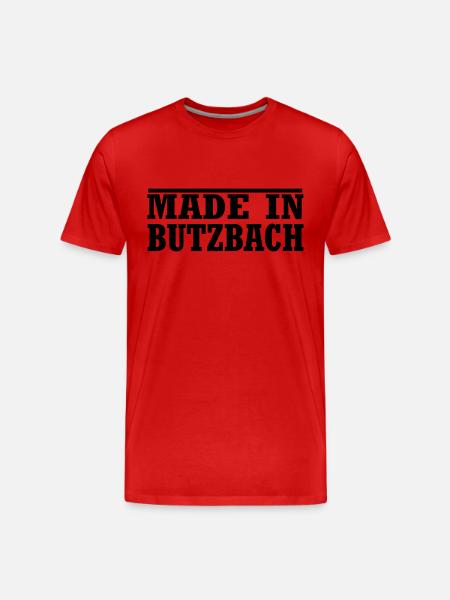 Butzbach - Männer Premium Bio T-Shirt - Rot