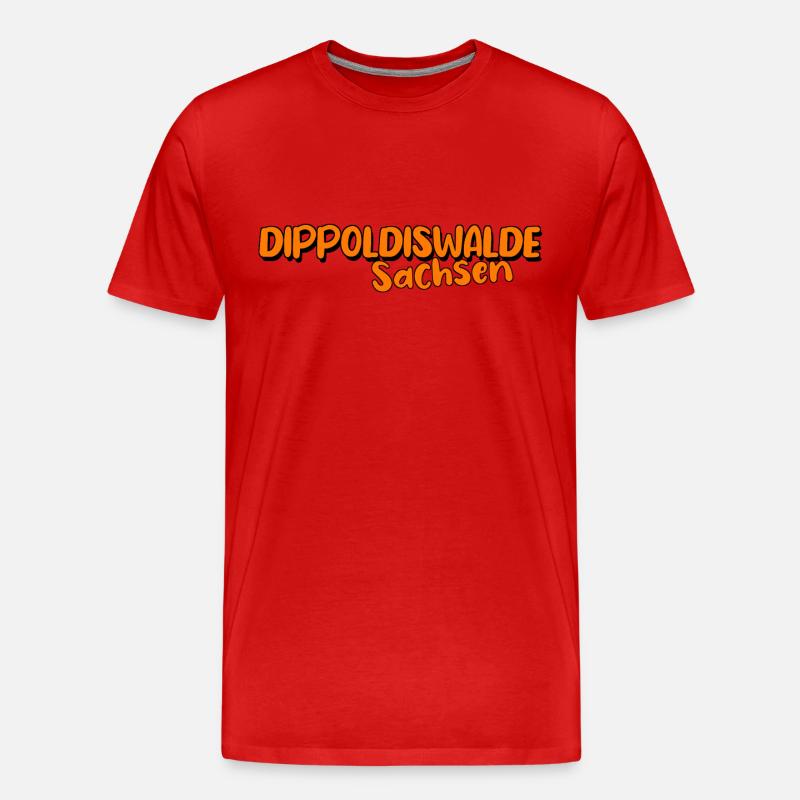 Dippoldiswalde - Männer Premium Bio T-Shirt - Rot