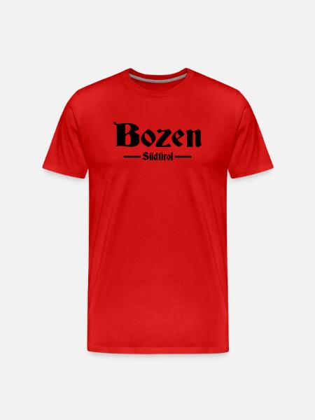 Bozen Südtirol - Männer Premium Bio T-Shirt - Rot