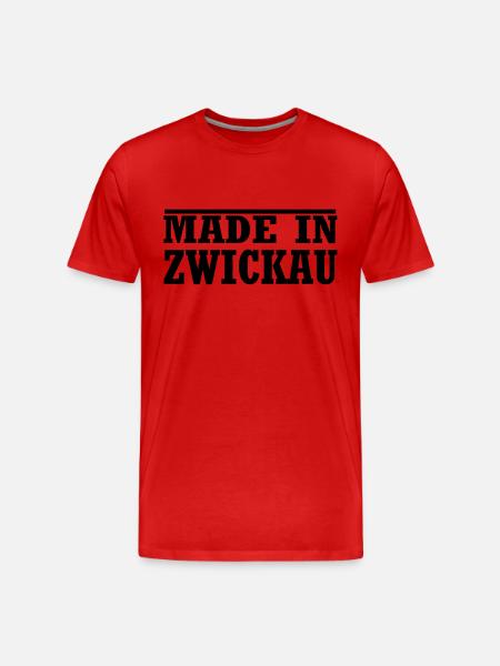 Zwickau - Männer Premium Bio T-Shirt - Rot