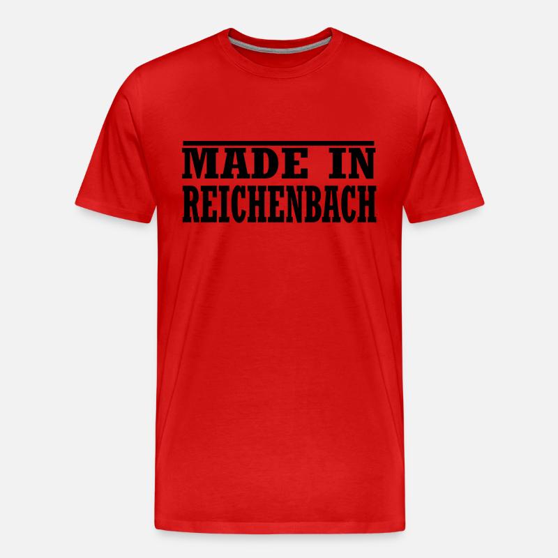 Reichenbach - Männer Premium Bio T-Shirt - Rot