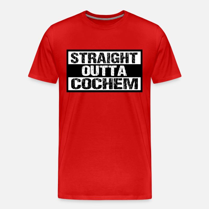 Cochem 03 - Männer Premium Bio T-Shirt - Rot