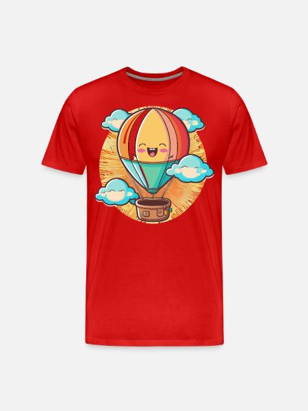 Sunrise Soaring - Men's Premium Organic T-Shirt - red