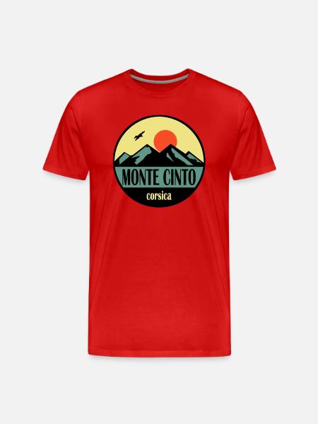 Monte Cinto Korsika - Männer Premium Bio T-Shirt - Rot