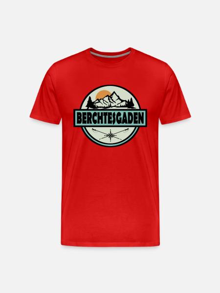 Berchtesgaden - Männer Premium Bio T-Shirt - Rot