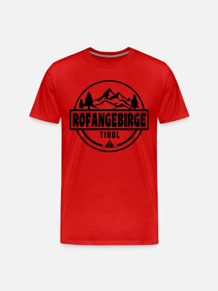 Rofangebirge - Männer Premium Bio T-Shirt - Rot