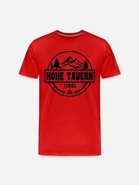 Hohe Tauern - Männer Premium Bio T-Shirt - Rot