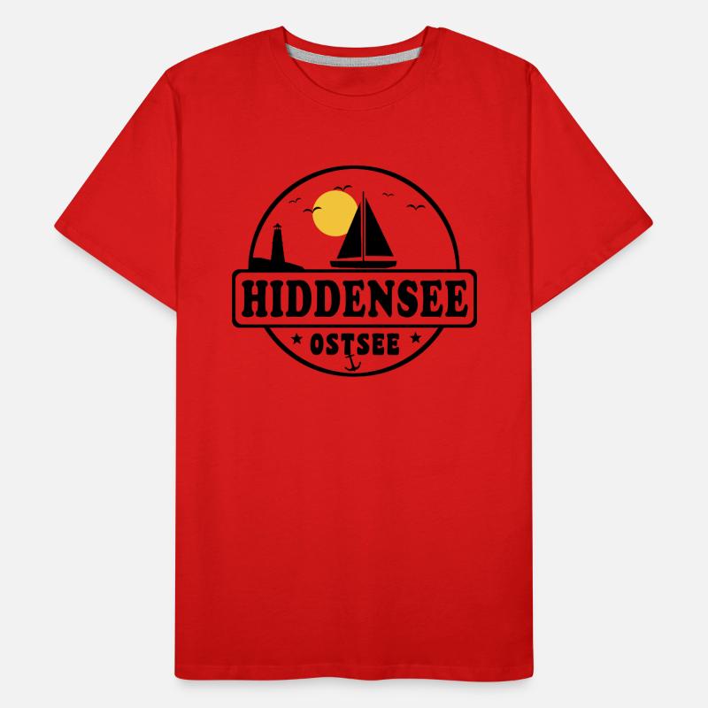 Hiddensee Männer Premium Bio T-Shirt