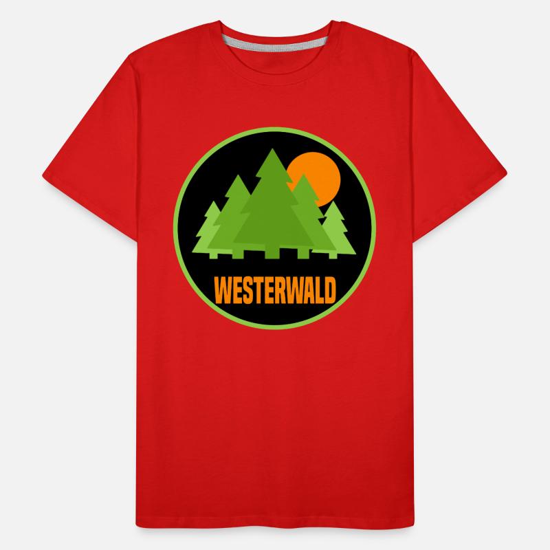 Westerwald orange Männer Premium Bio T-Shirt