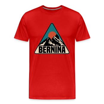 Bernina - Men's Premium Organic T-Shirt - red - Front - Damien (186cm)