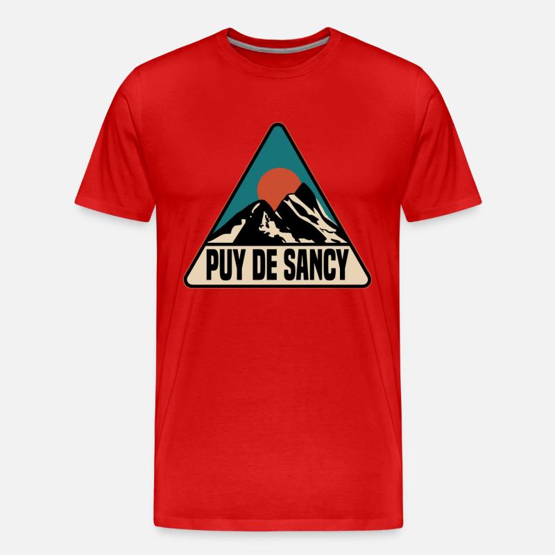 Puy de sancy - Männer Premium Bio T-Shirt - Rot