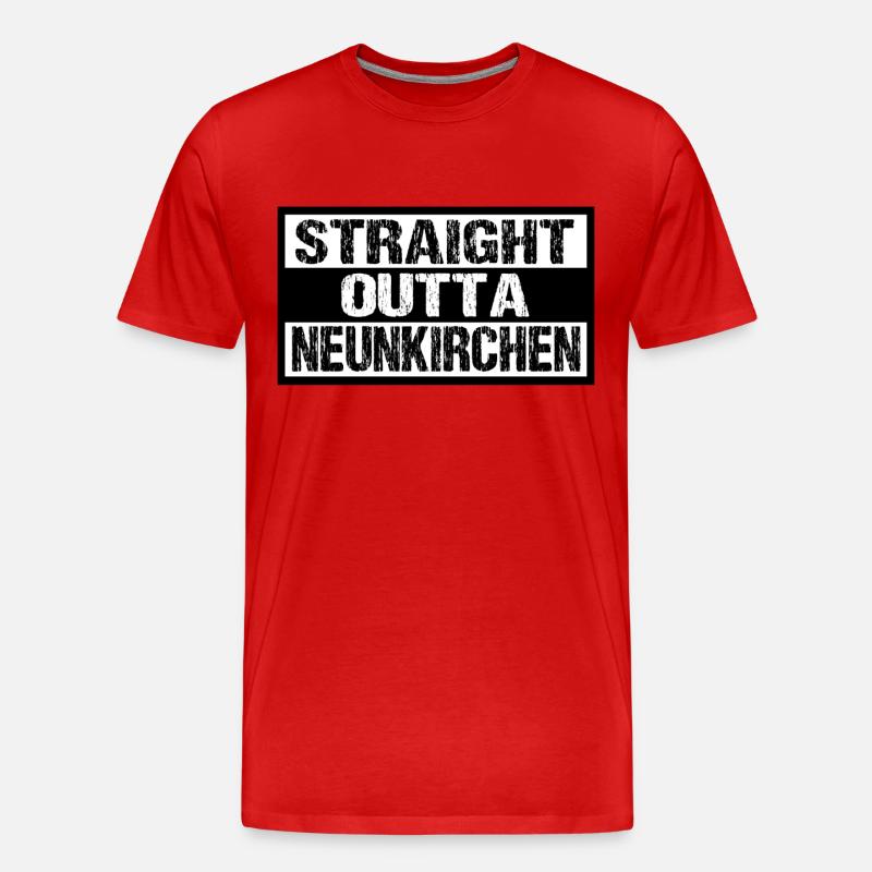 Neunkirchen - Männer Premium Bio T-Shirt - Rot