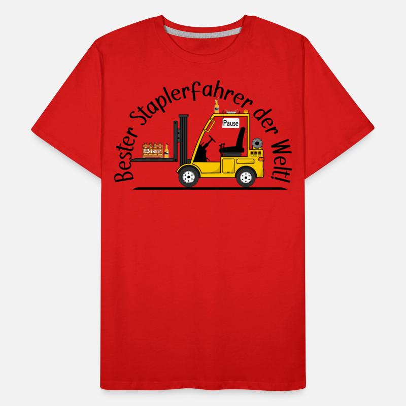 Staplerfahrer Bier Wurst beste Staplerfahrer Männer Premium Bio T-Shirt