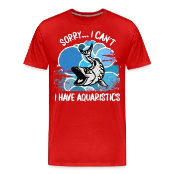 Aquarium Aquarianer Fische Zierfische Aquaristik - Männer Premium Bio T-Shirt - Rot - Vorne - Damien (186cm)