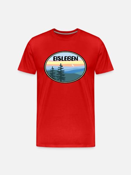 Eisleben - Männer Premium Bio T-Shirt - Rot