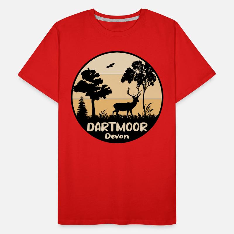 Dartmoor, Devon (États-Unis) T-shirt bio Premium Homme
