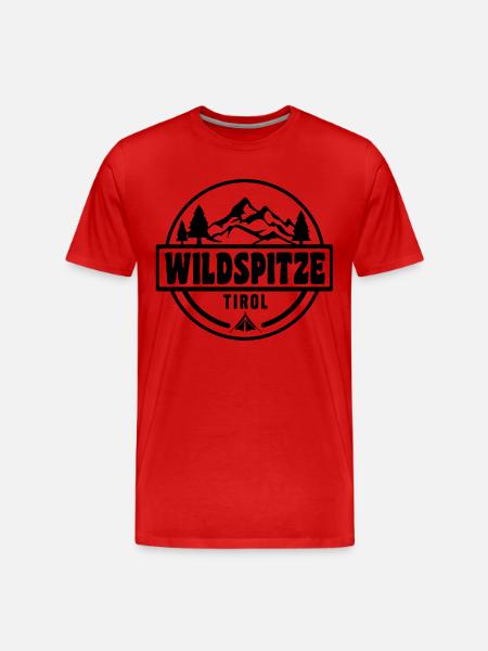Wildspitze - Männer Premium Bio T-Shirt - Rot