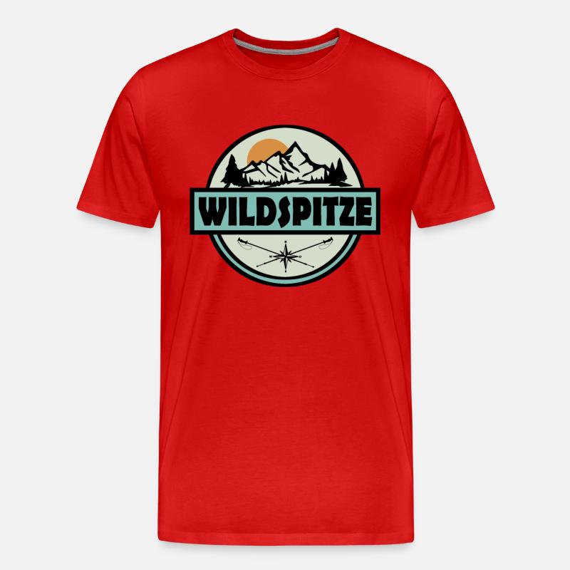 Wildspitze - T-shirt bio Premium Homme - rouge