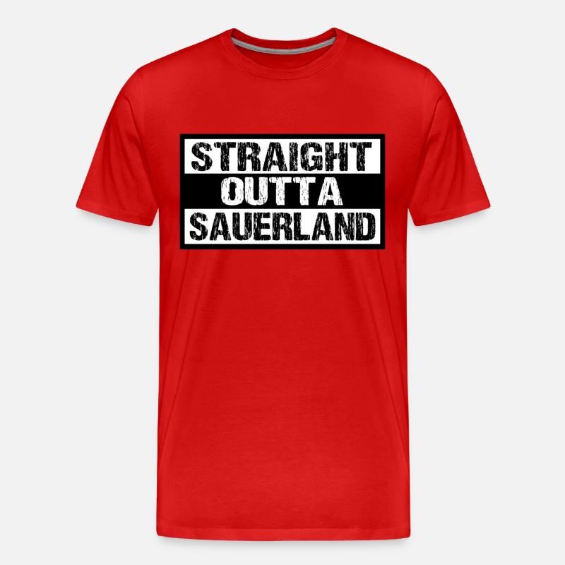 Sauerland - Männer Premium Bio T-Shirt - Rot