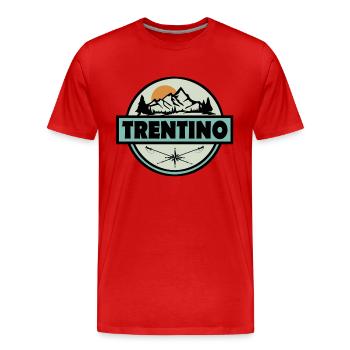 Trentino - Men's Premium Organic T-Shirt - red - Front - Damien (186cm)