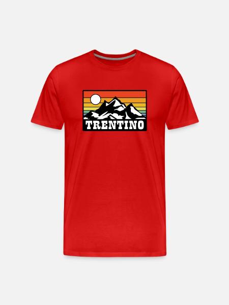 Trentino - Männer Premium Bio T-Shirt - Rot