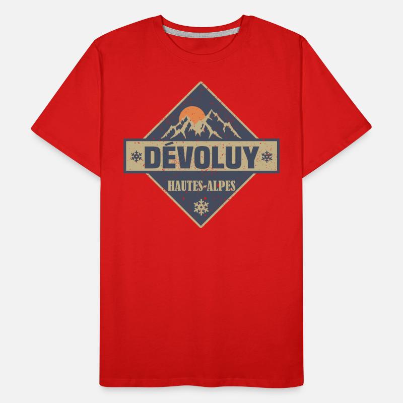 Devoluy Haute-Alpes Männer Premium Bio T-Shirt