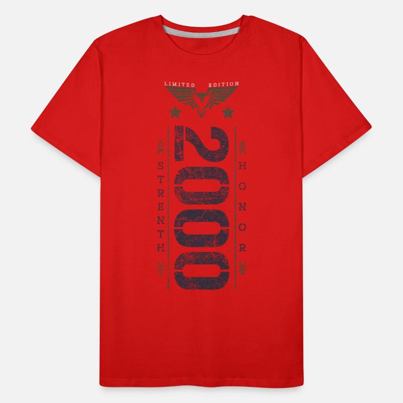 Edition Limitée 2000 Anniversaire Force et Honneur T-shirt bio Premium Homme
