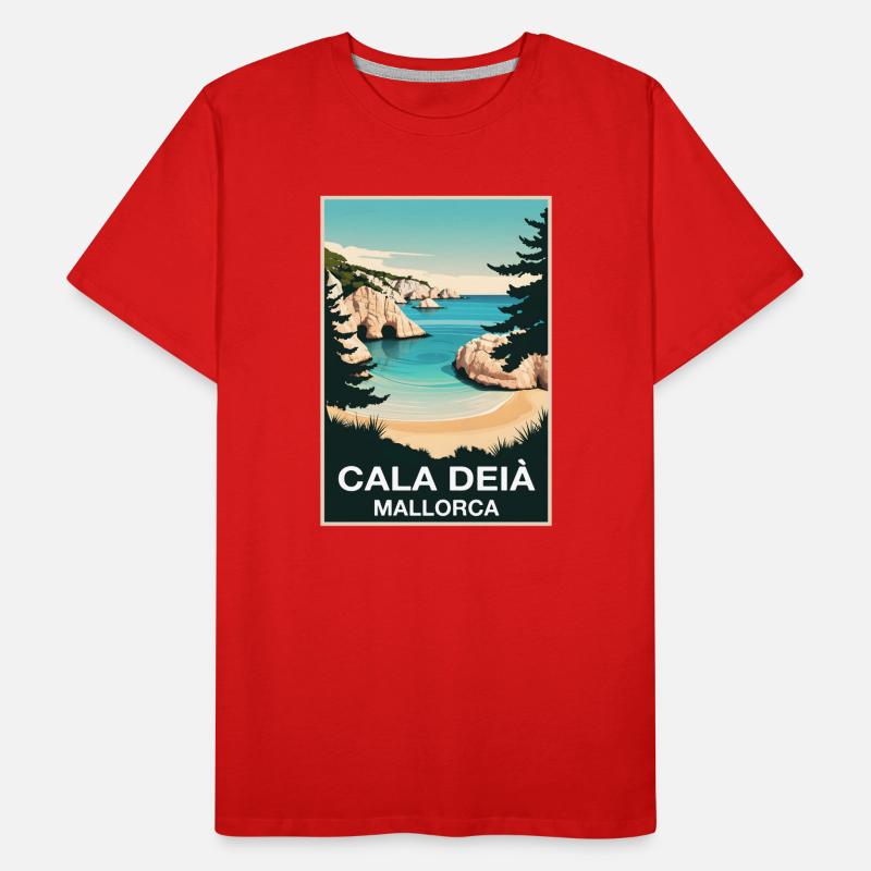 Cala Deia Mallorca T-shirt bio Premium Homme