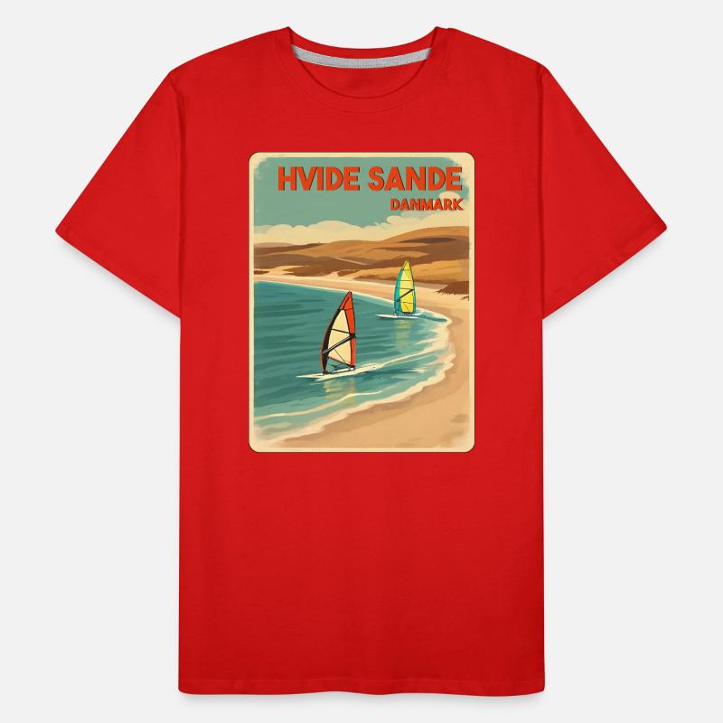 Hvide Sande, alternativement, Danemark T-shirt bio Premium Homme