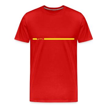 TEAM - T-shirt bio Premium Homme - rouge - Devant - Damien (186cm)