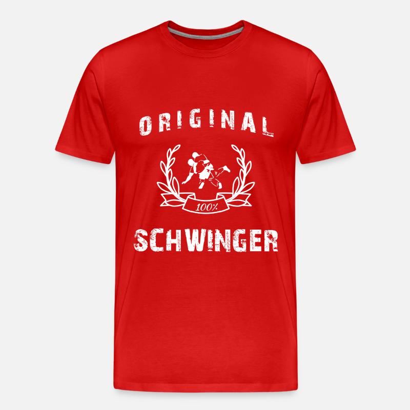 Original 100% Schwinger! 1.0 - Männer Premium Bio T-Shirt - Rot