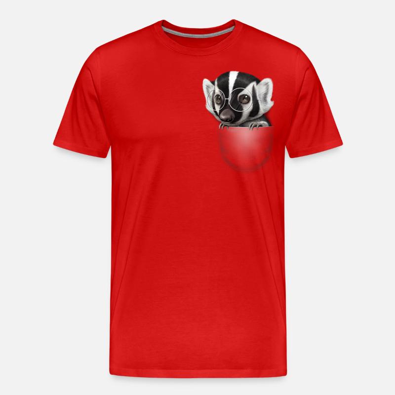 TASCHEN-DACHS - Männer Premium Bio T-Shirt - Rot