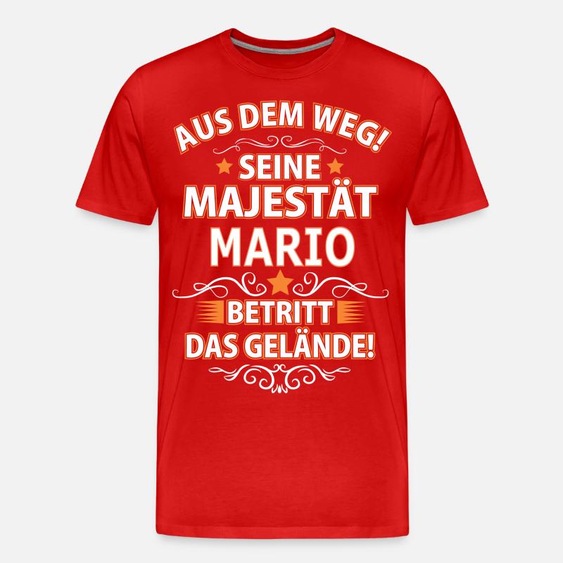 MARIO - Männer Premium Bio T-Shirt - Rot