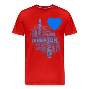 Liverpool - Männer Premium Bio T-Shirt - Rot - Vorne - Damien (186cm)